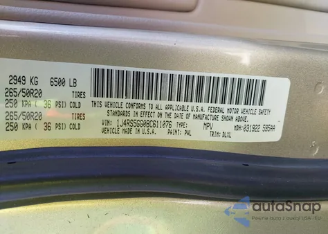 2011 Jeep Grand Cherokee Limited from USA, damaged, VIN 1J4RS5GG0BC611076